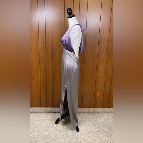 Frederick Anderson Silk Halter Gown size 8 - Picture 7 of 13